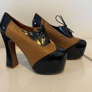 JEFFERY CAMPBELL OXFORD PLATFORM HEEL